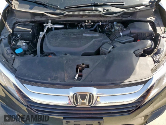 2018 Honda Odyssey EX-L with VIN 5FNRL6H76JB054750, listed as a Copart auction lot 49651795 with 55,451 mi miles and Salvage Title. Bid and sale history available at carsss.com. Image 12.