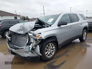 2020 Chevrolet Traverse LS with VIN 1GNEVFKW3LJ302044, listed as a IAAI auction lot 41211456 with 49,666 mi miles and . Bid and sale history available at DreamBid. Image 2.