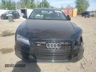 2014 Audi S7 Prestige with VIN WAUW2AFC4EN077425, listed as a Copart auction lot 53777755 with 136,062 mi miles and Salvage Title. Bid and sale history available at carsss.com. Image 5.
