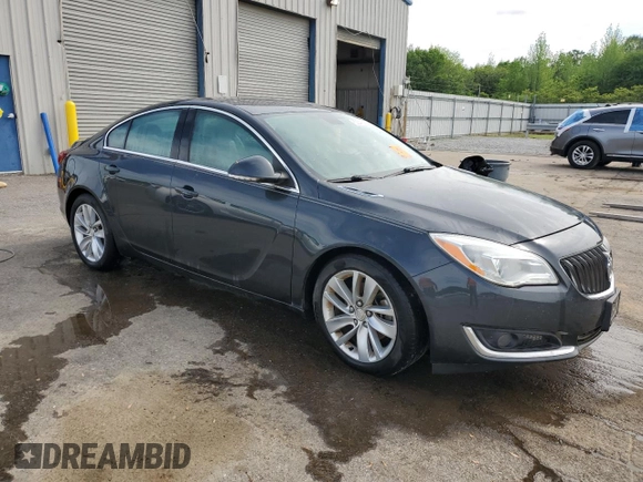 2014 Buick Regal with VIN 2G4GK5EX1E9215732, listed as a Copart auction lot 53346335 with 115,297 mi miles and Salvage title. Bid and sale history available at DreamBid. Image 4.
