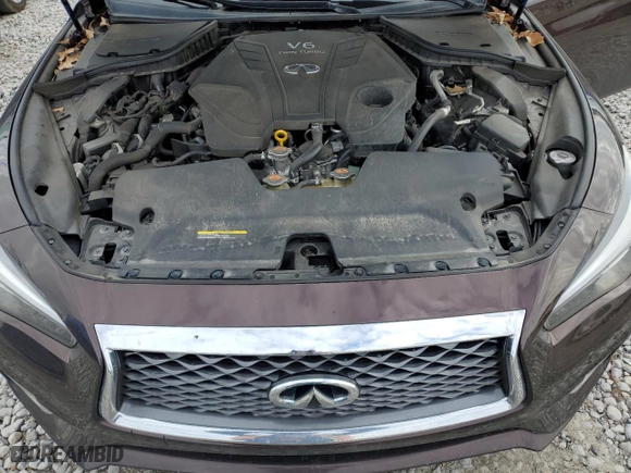 2020 Infiniti Q50 3.0t LUXE with VIN JN1EV7AR4LM251228, listed as a Copart auction lot 44682645 with 84,690 mi miles and Salvage Title. Bid and sale history available at carsss.com. Image 12.