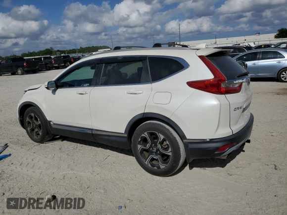 2018 Honda CR-V Touring with VIN 5J6RW1H9XJL010690, listed as a Copart auction lot 53554015 with 90,158 mi miles and Salvage Title. Bid and sale history available at DreamBid. Image 2.