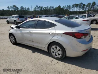 2016 Hyundai Elantra SE with VIN 5NPDH4AE6GH715101, listed as a Copart auction lot 46816715 with 133,348 mi miles and Salvage Title. Bid and sale history available at carsss.com. Image 2.