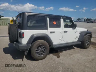 2024 Jeep Wrangler Sport with VIN 1C4PJXKN5RW237039, listed as a Copart auction lot 61205175 with 15,012 mi miles and Non repairable. Bid and sale history available at DreamBid. Image 3.
