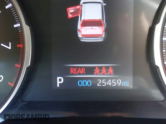 2020 Toyota RAV4 XLE Premium with VIN JTMC1RFV7LJ021069, listed as a IAAI auction lot 41701623 with 25,459 mi miles. Bid and sale history available at carsss.com. Image 15.
