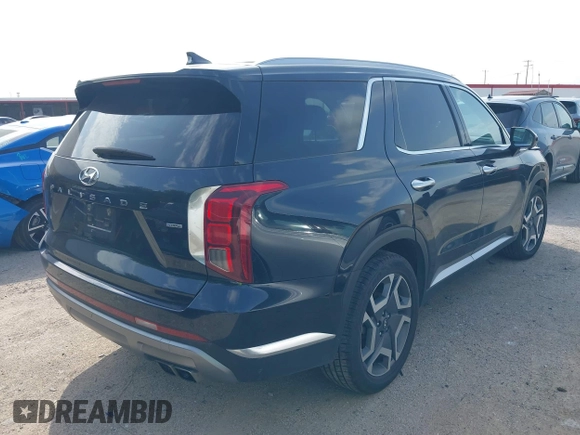 2024 Hyundai Palisade Limited z VIN KM8R5DGE9RU646608, wystawiony jako IAAI lot #42506228 z przebiegiem 54 895 mil mil oraz . Historia ofert i sprzedaży dostępna na DreamBid. Obrazek 4.