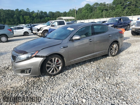 2014 Kia Optima SXL Turbo with VIN 5XXGR4A66EG278566, listed as a Copart auction lot 63032065 with 108,243 mi miles and Salvage title. Bid and sale history available at DreamBid. Image 1.