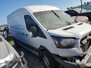 2023 Ford Transit Cargo with VIN 1FTBR1C87PKC03942, listed as a Copart auction lot 70333594 with 13,362 mi miles and Salvage Title. Bid and sale history available at DreamBid. Image 4.
