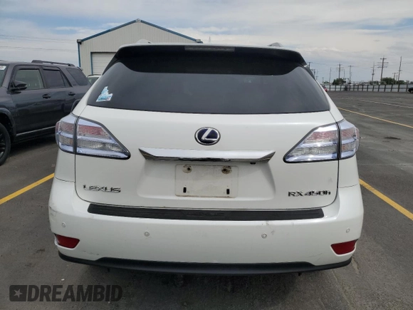 2010 Lexus RX 450h with VIN JTJBC1BA9A2404669, listed as a Copart auction lot 60705955 with 139,210 mi miles and Salvage title. Bid and sale history available at DreamBid. Image 6.