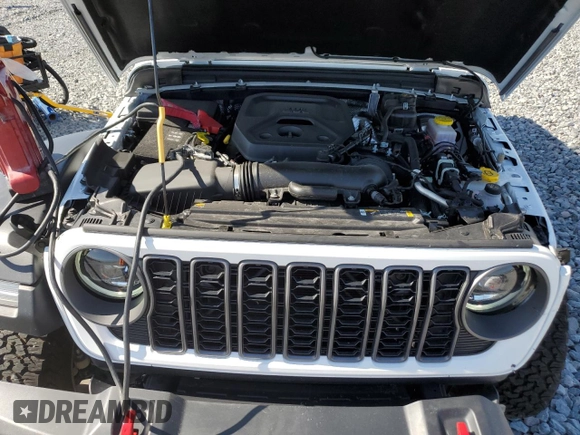 2025 Jeep Wrangler Rubicon with VIN 1C4PJXFN2SW525858, listed as a Copart auction lot 57415905 with 7,802 mi miles and Salvage title. Bid and sale history available at DreamBid. Image 12.