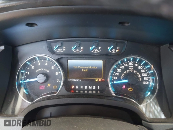 2014 Ford F-150 XL with VIN 1FTFW1ET5EFA77288, listed as a IAAI auction lot 42106634 with 74,582 mi miles. Bid and sale history available at carsss.com. Image 7.