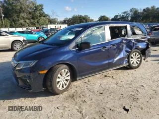 2018 Honda Odyssey LX with VIN 5FNRL6H2XJB085777, listed as a Copart auction lot 84414894 with 142,500 mi miles and Salvage Title. Bid and sale history available at carsss.com. Image 1.