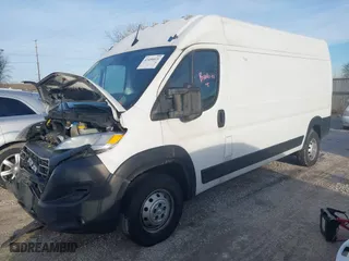 2023 Ram ProMaster Cargo Van with VIN 3C6LRVDGXPE549446, listed as a IAAI auction lot 41456021 with 201,355 mi miles. Bid and sale history available at carsss.com. Image 17.