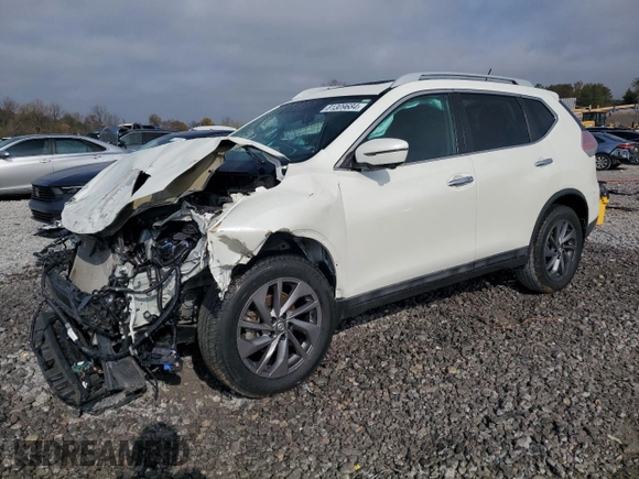 2016 Nissan Rogue SL with VIN 5N1AT2MT6GC832135, listed as a Copart auction lot 81309684 with 0 mi miles and Salvage Title. Bid and sale history available at carsss.com. Image 1.