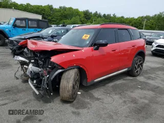 2025 MINI Countryman S with VIN WMZ23GA09S7P45511, listed as a Copart auction lot 58399045 with 9,368 mi miles and Salvage title. Bid and sale history available at DreamBid. Image 1.