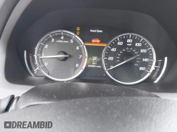2017 Acura TLX V6 w/Technology Pkg with VIN 19UUB2F52HA004892, listed as a IAAI auction lot 41512188 with 92,581 mi miles and . Bid and sale history available at DreamBid. Image 7.