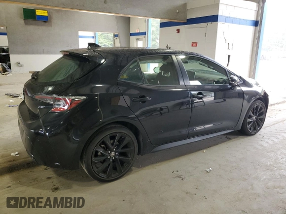 2021 Toyota Corolla Hatchback SE with VIN JTND4MBE9M3135094, listed as a Copart auction lot 71599094 with 51,063 mi miles and Salvage Title. Bid and sale history available at carsss.com. Image 3.