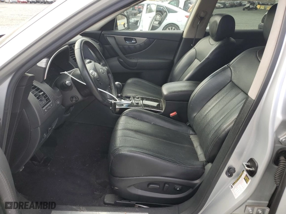 2017 Infiniti QX70 with VIN JN8CS1MW4HM413947, listed as a Copart auction lot 44513185 with 75,049 mi miles and Salvage Title. Bid and sale history available at carsss.com. Image 7.