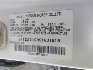 1995 Nissan Maxima GLE с VIN JN1CA21D9ST631518, выставлен на аукционе IAAI как лот 41604703 с пробегом 125 150 миль миль и . История ставок и продаж доступна на DreamBid. Изображение 9.