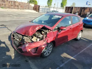 2013 Ford Fiesta SE with VIN 3FADP4EJ6DM144375, listed as a Copart auction lot 52124605 with 96,968 mi miles and Salvage Title. Bid and sale history available at carsss.com. Image 1.