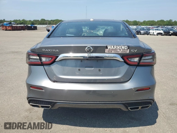 2021 Nissan Maxima SV with VIN 1N4AA6CV5MC504159, listed as a Copart auction lot 60447655 with 80,390 mi miles and Salvage title. Bid and sale history available at DreamBid. Image 6.