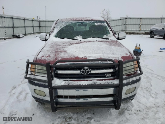 2002 Toyota Tundra SR5 with VIN 5TBBT44162S270417, listed as a Copart auction lot 45382645 with 185,437 mi miles and Salvage Title. Bid and sale history available at carsss.com. Image 5.
