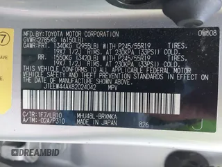 2008 Toyota Highlander Hybrid Limited with VIN JTEEW44AX82024042, listed as a IAAI auction lot 42116069 with 358,321 mi miles. Bid and sale history available at carsss.com. Image 9.