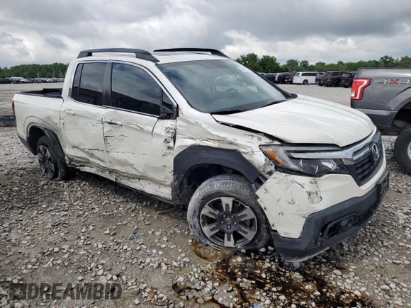 2019 Honda Ridgeline RTL-T with VIN 5FPYK3F67KB027766, listed as a Copart auction lot 56746515 with 66,948 mi miles and Salvage title. Bid and sale history available at DreamBid. Image 4.