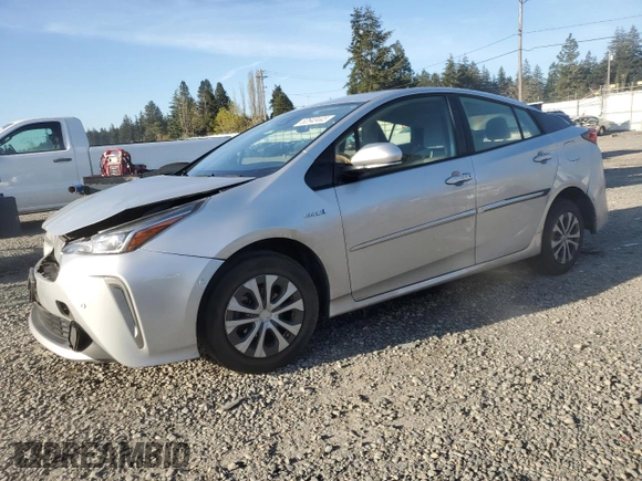 2019 Toyota Prius LE with VIN JTDL9RFU5K3004824, listed as a Copart auction lot 52640445 with 101,542 mi miles and Salvage Title. Bid and sale history available at DreamBid. Image 1.