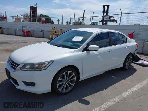 2014 Honda Accord Sedan Sport with VIN 1HGCR2F52EA204769, listed as a IAAI auction lot 41998267 with 53,496 mi miles. Bid and sale history available at carsss.com. Image 18.
