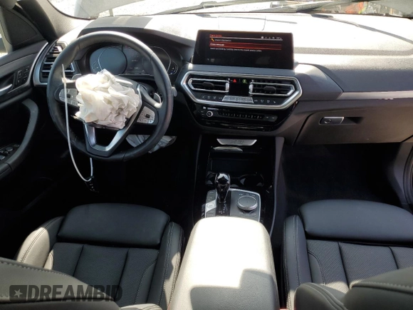 2022 BMW X3 sDrive30i with VIN 5UX43DP0XN9M49063, listed as a Copart auction lot 51497305 with 15,962 mi miles and Salvage Title. Bid and sale history available at DreamBid. Image 8.