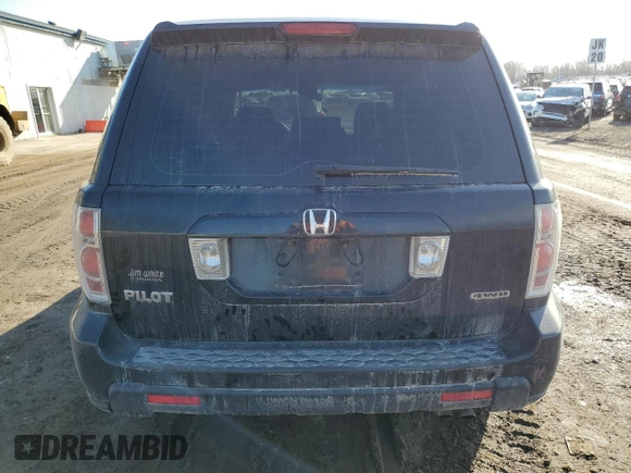 2006 Honda Pilot LX with VIN 2HKYF18156H547572, listed as a Copart auction lot 48314385 with 167,943 mi miles and Clean Title. Bid and sale history available at carsss.com. Image 6.