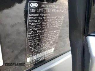 2017 Land Rover Range Rover with VIN SALGR2FV6HA374954, listed as a Copart auction lot 82380564 with 76,293 mi miles and Salvage title. Bid and sale history available at DreamBid. Image 13.