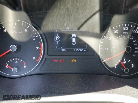 2018 Kia Optima LX with VIN 5XXGT4L36JG259580, listed as a Copart auction lot 63820585 with 115,066 mi miles and Salvage title. Bid and sale history available at DreamBid. Image 9.