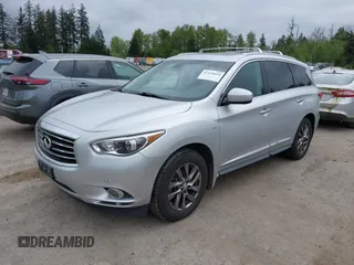 2014 Infiniti QX60 with VIN 5N1AL0MM3EC528187, listed as a IAAI auction lot 42126614 with 178,356 mi miles and . Bid and sale history available at carsss.com. Image 2.