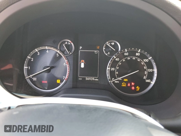 2020 Lexus GX 460 Premium with VIN JTJAM7BX3L5265219, listed as a Copart auction lot 57166915 with 56,939 mi miles and Salvage title. Bid and sale history available at DreamBid. Image 9.