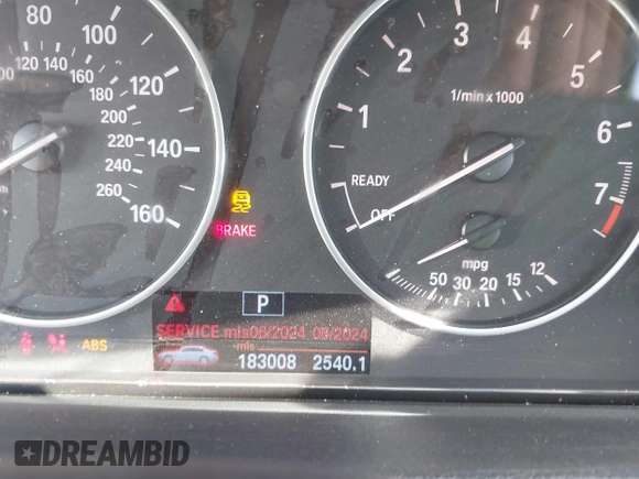 2012 BMW 3 Series 328i with VIN WBA3C1C57CF431824, listed as a IAAI auction lot 42585462 with 183,008 mi miles and . Bid and sale history available at DreamBid. Image 7.
