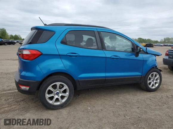 2019 Ford EcoSport SE z VIN MAJ3S2GEXKC267111, wystawiony jako Copart lot #56427685 z przebiegiem 58 956 mil mil oraz Tytuł czysty. Historia ofert i sprzedaży dostępna na DreamBid. Obrazek 3.