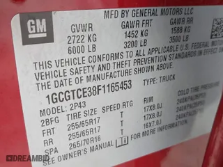 2015 Chevrolet Colorado 4WD Z71 with VIN 1GCGTCE38F1165453, listed as a IAAI auction lot 41548031 with 147,742 mi miles. Bid and sale history available at carsss.com. Image 9.