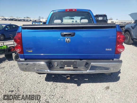 2007 Dodge 1500 SLT with VIN 1D7HA18P47J555955, listed as a Copart auction lot 53294975 with 118,101 mi miles and Salvage Title. Bid and sale history available at carsss.com. Image 6.