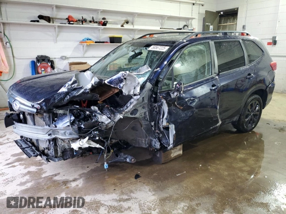 2020 Subaru Forester Special Sports with VIN JF2SKALC0LH556556, listed as a Copart auction lot 58567225 with 70,612 mi miles and Salvage title. Bid and sale history available at DreamBid. Image 1.
