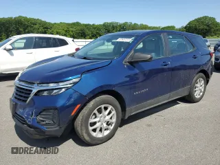 2022 Chevrolet Equinox LS z VIN 2GNAXHEV1N6125937, wystawiony jako Copart lot #59293605 z przebiegiem 45 521 mil mil oraz Nie do naprawy • Non repairable. Historia ofert i sprzedaży dostępna na DreamBid. Obrazek 1.