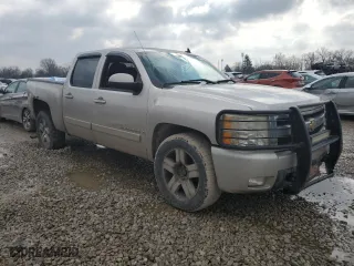 2007 Chevrolet Silverado 1500 LTZ with VIN 2GCEK13M471500665, listed as a Copart auction lot 46646525 with 0 mi miles and Salvage Title. Bid and sale history available at carsss.com. Image 4.