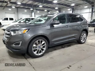 2015 Ford Edge Titanium with VIN 2FMPK4K80FBB12755, listed as a Copart auction lot 51602025 with 85,298 mi miles and Salvage Title. Bid and sale history available at carsss.com. Image 1.