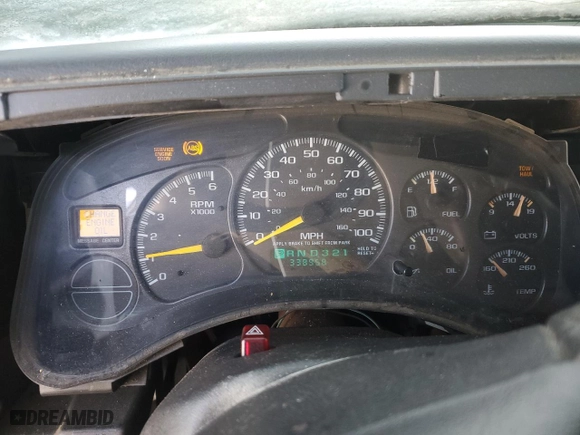 2001 Chevrolet Tahoe LT with VIN 1GNEK13TX1J167738, listed as a Copart auction lot 44923715 with 338,958 mi miles and Clean Title. Bid and sale history available at carsss.com. Image 9.