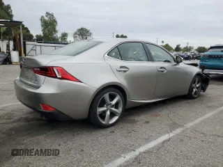 2014 Lexus IS with VIN JTHBF1D23E5019594, listed as a Copart auction lot 53524395 with 41,798 mi miles and Salvage Title. Bid and sale history available at carsss.com. Image 3.