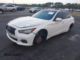 2014 Infiniti Q50 Premium with VIN JN1BV7AP3EM681742, listed as a IAAI auction lot 40342929 with 136,412 mi miles. Bid and sale history available at carsss.com. Image 19.