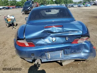 2000 BMW Z3 2.5L with VIN WBACH9341YLF88574, listed as a Copart auction lot 41901735 with 395,118 mi miles and Non Repairable. Bid and sale history available at carsss.com. Image 6.