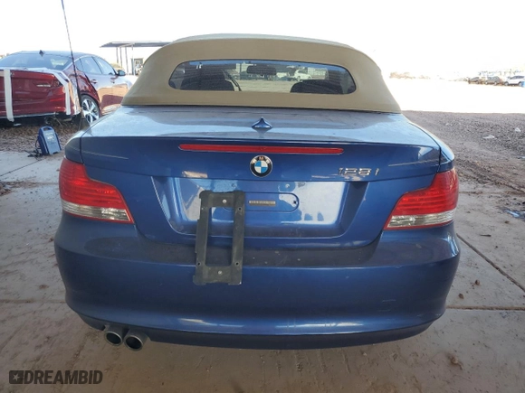 2010 BMW 1 Series 128i with VIN WBAUL7C50AVJ77979, listed as a Copart auction lot 79938664 with 53,740 mi miles and Salvage Title. Bid and sale history available at carsss.com. Image 6.