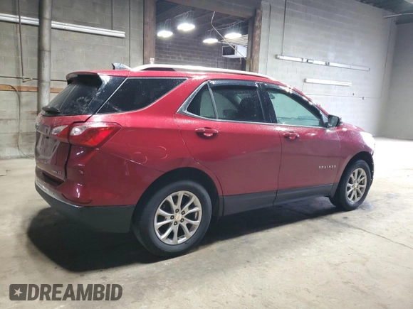 2019 Chevrolet Equinox LT with VIN 3GNAXUEV3KL367340, listed as a Copart auction lot 53789645 with Not Provided miles and Salvage Title. Bid and sale history available at DreamBid. Image 3.
